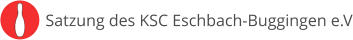 Satzung des KSC Eschbach-Buggingen e.V